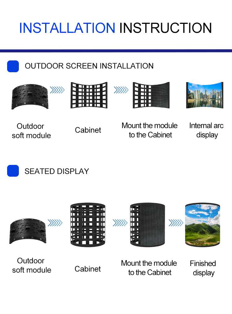 Indoor Flexible Screen - 960mm * 960mm Sheet Metal Cabinet Full-color Screen, Creating Dynamic Indoor Special-shaped Displays (Prices for Special Shapes Calculated Based on the Actual Design) - Image 10