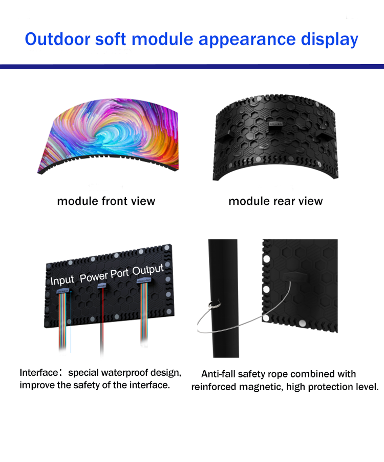 Indoor Flexible Screen - 960mm * 960mm Sheet Metal Cabinet Full-color Screen, Creating Dynamic Indoor Special-shaped Displays (Prices for Special Shapes Calculated Based on the Actual Design) - Image 11