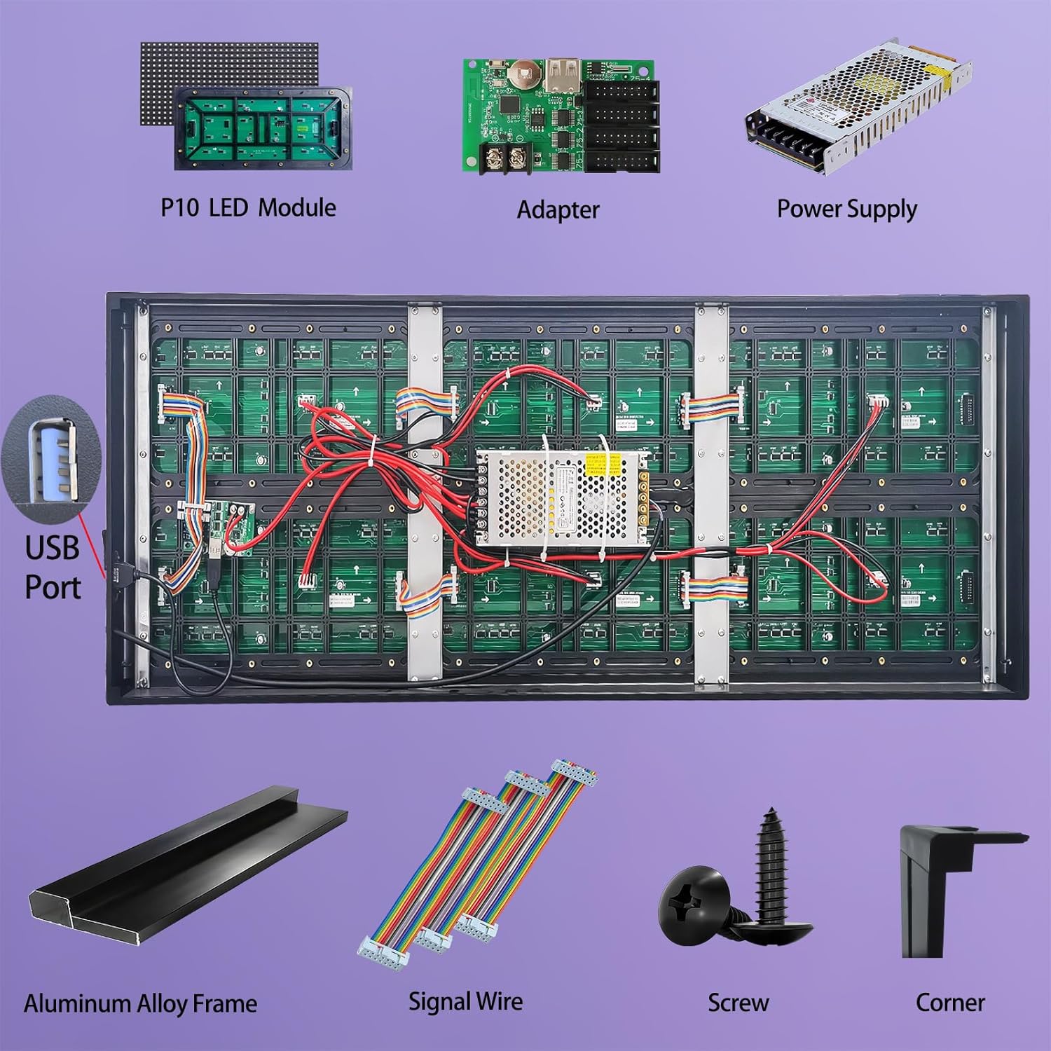 Outdoor P10 LED Scrolling Programmable Sign, Bright High Visibility Digital Led Signage Displays, Message Signs for Business, Restaurant, Window Shop - Image 12