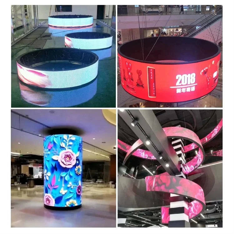 Indoor Flexible Screen - 960mm * 960mm Sheet Metal Cabinet Full-color Screen, Creating Dynamic Indoor Special-shaped Displays (Prices for Special Shapes Calculated Based on the Actual Design)